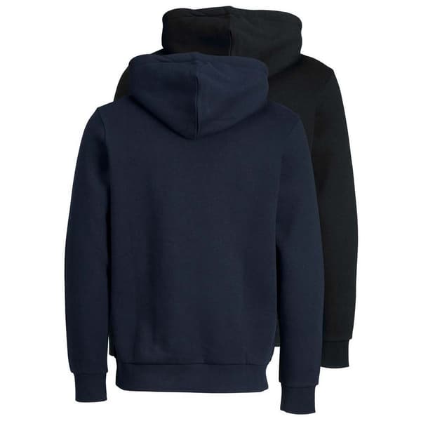 Jack & Jones Hættetrøje Corp Logo 2 Pack Sort XS Mand