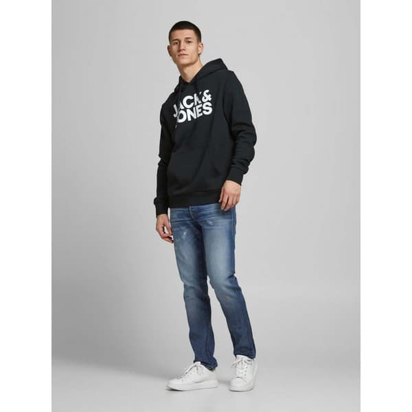 Jack & Jones Hættetrøje Corp Logo 2 Pack Sort XS Mand