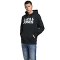 Miniatyrbillede 1 af 6: Jack & Jones Hættetrøje Corp Logo 2 Pack Sort XS Mand