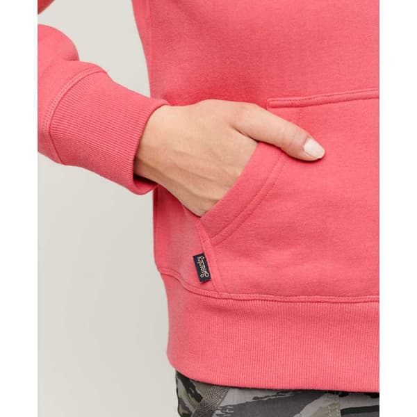 Superdry Sweatshirt Med Full Dragkedja Essential Logo Rosa XS Kvinna