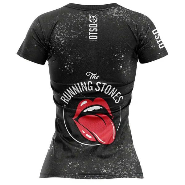 Otso Kortärmad T-shirt Stones Svart XS Kvinna