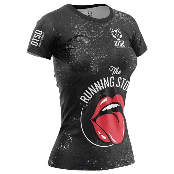 Otso Kortärmad T-shirt Stones Svart XS Kvinna
