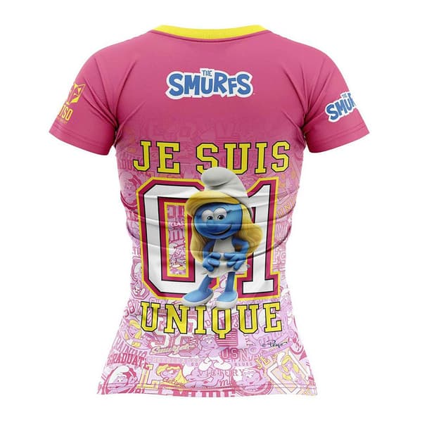 Otso Smurfs Hugs Kortärmad T-shirt Rosa XS Kvinna