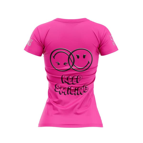 Otso Lyhythihainen T-paita Smileyworld Smiling Pinkki XS Nainen