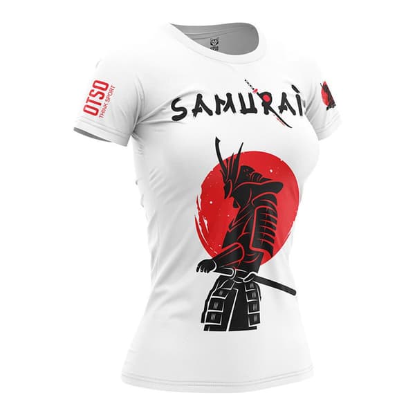Otso Kortärmad T-shirt Samurai Vit S Kvinna