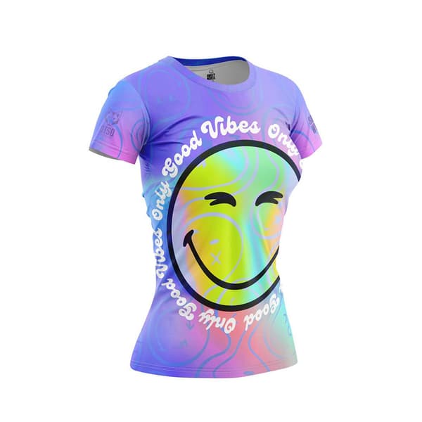 Otso Kortærmet T-shirt Smileyworld Vibes Lilla M Kvinde