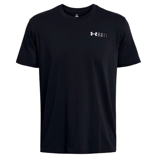 Under Armour Kortærmet T-shirt Heavyweight Left Chest Logo Repeat  M Mand
