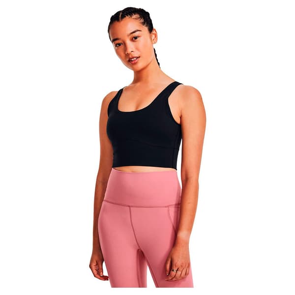 Under Armour Hihaton T-paita Meridian Fitted Crop Musta M Nainen
