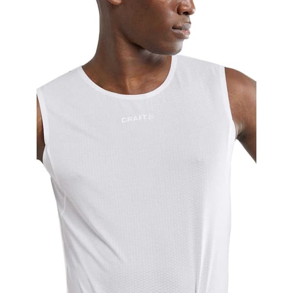 Craft Ärmlös T-shirt Pro Dry Nanoweight Vit L Man