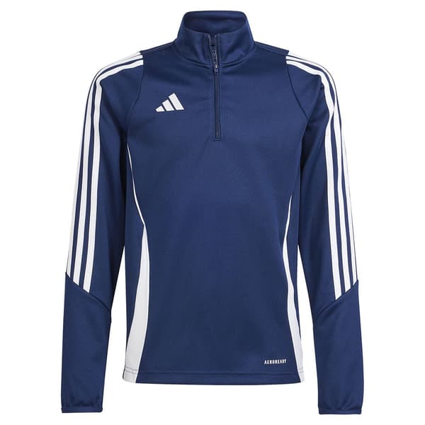 Adidas Halv Lynlå Sweatshirt Tiro24 5-6 Years Dreng