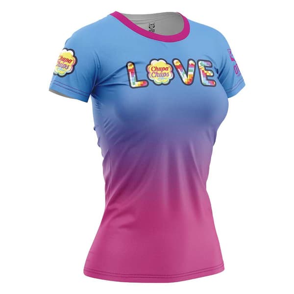 Otso Kortärmad T-shirt Chupa Chups Love Blå,Rosa S Kvinna