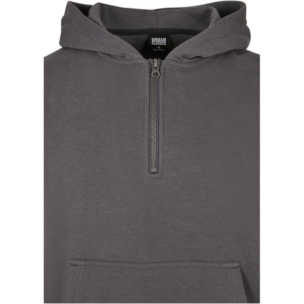 Urban Classics Sweatshirt Med Fuld Lynlås Boxy Grå L Mand