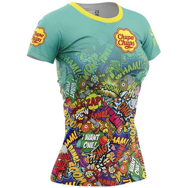 Otso Kortärmad T-shirt Chupa Chups Comic Flerfärgad M Kvinna