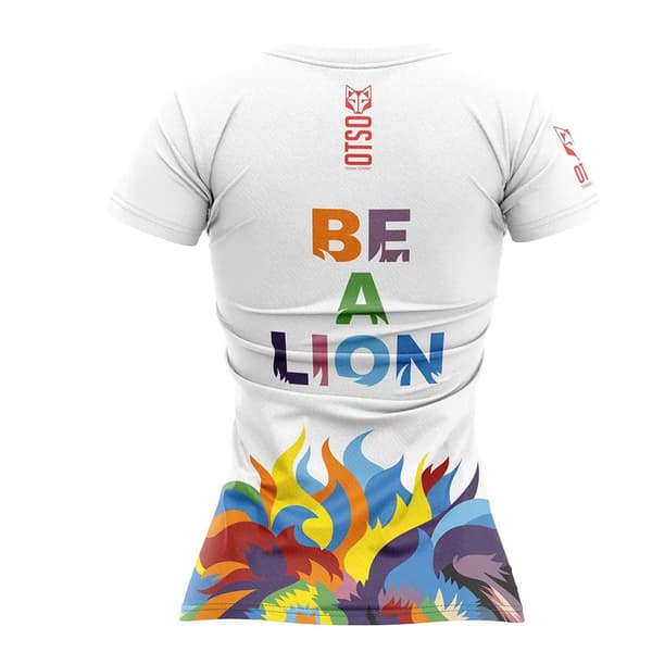 Otso Kortärmad T-shirt Be A Lion Flerfärgad S Kvinna