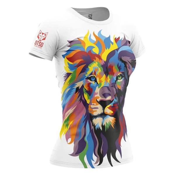 Otso Kortärmad T-shirt Be A Lion Flerfärgad S Kvinna