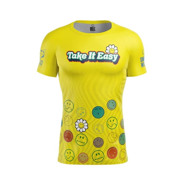 Otso Kortärmad T-shirt Smileyworld Easy Gul S Man