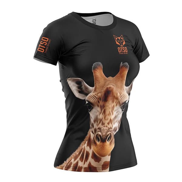 Otso Kortærmet T-shirt Giraffe Brun L Kvinde