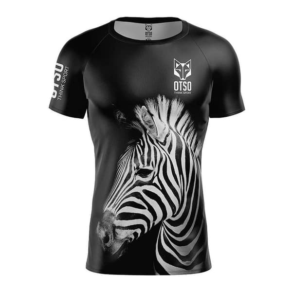 Otso Kortärmad T-shirt Zebra Svart M Man