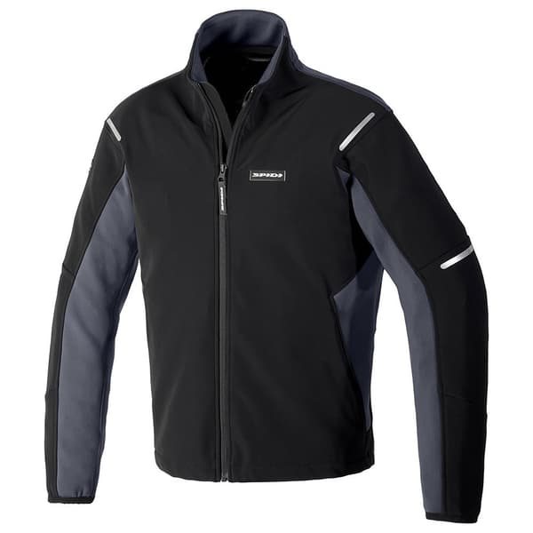 Spidi Tröja Med Full Dragkedja Mission-t Softshell Svart L Man