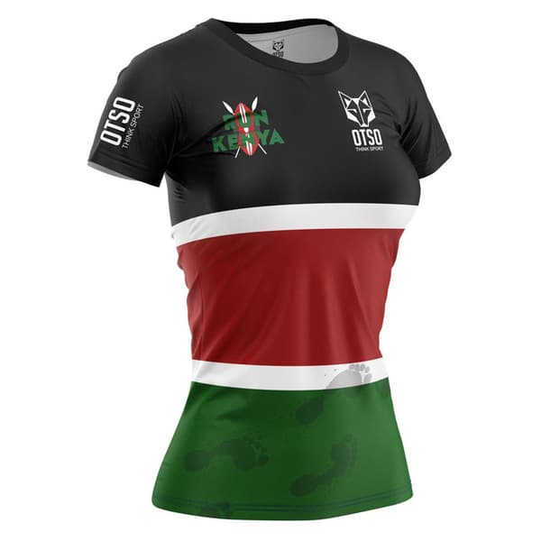 Otso Lyhythihainen T-paita Run Kenya Monivärinen L Mies