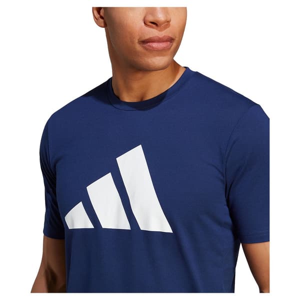 Adidas Kortärmad T-shirt Tr-es Fr Logo Blå M / Regular Man