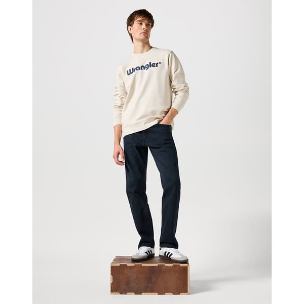 Wrangler Tröja 112350538 Logo Beige M Man