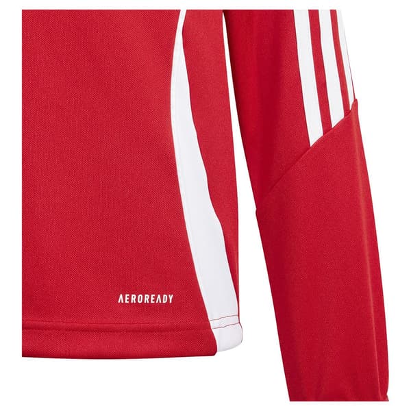 Adidas Halv Lynlå Sweatshirt Tiro24 Rød 9-10 Years Dreng