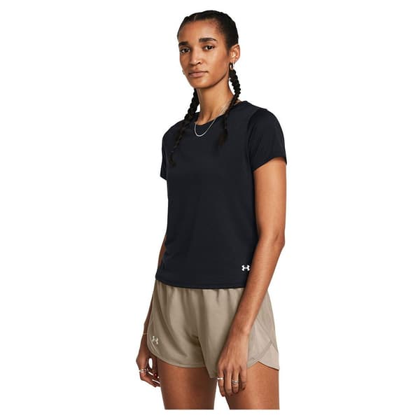 Under Armour Kortärmad T-shirt Launch Svart L Kvinna