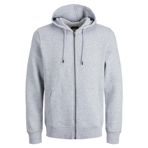 Jack & Jones Sweatshirt Med Full Dragkedja Star Basic Grå M Man