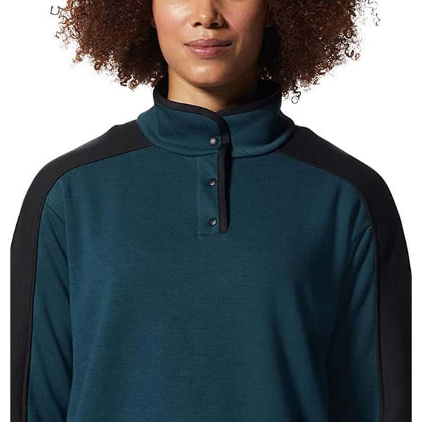 Mountain Hardwear Halv Lynlå Sweatshirt Camplife Blå XS Kvinde