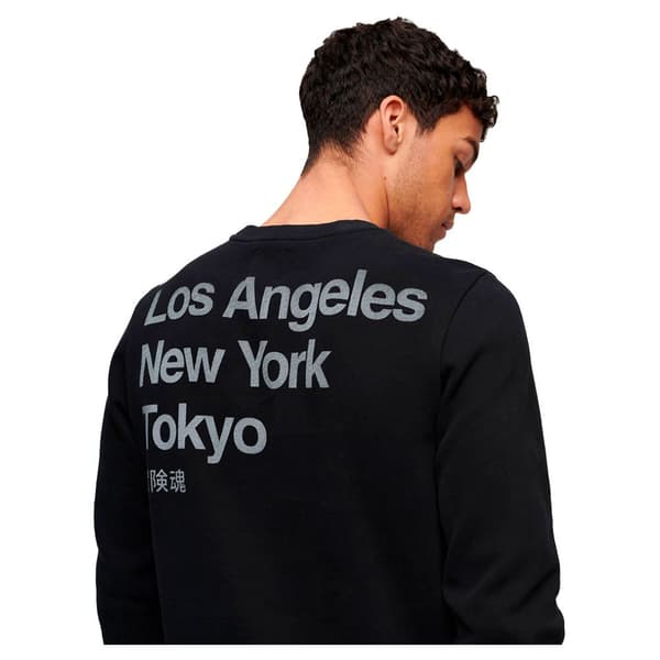 Superdry Tröja Core Logo City Loose Svart 2XL Man