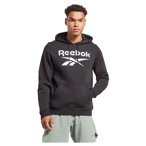 Reebok Tröja Identity Fleece Stacked Logo Pullover Svart L Man
