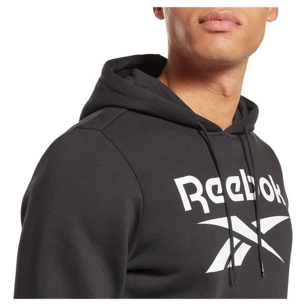 Reebok Tröja Identity Fleece Stacked Logo Pullover Svart XL Man