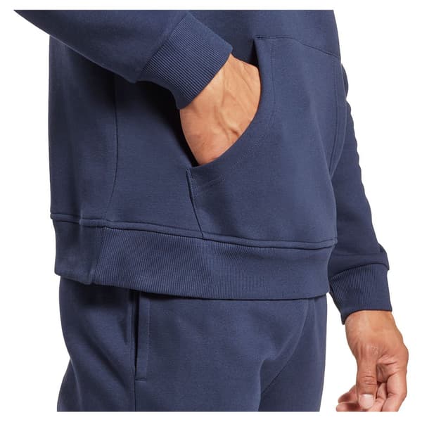 Reebok Tröja Identity Fleece Stacked Logo Pullover Blå XL Man