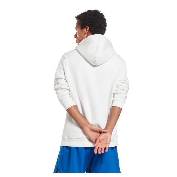 Reebok Tröja Identity Fleece Stacked Logo Pullover Vit S Man