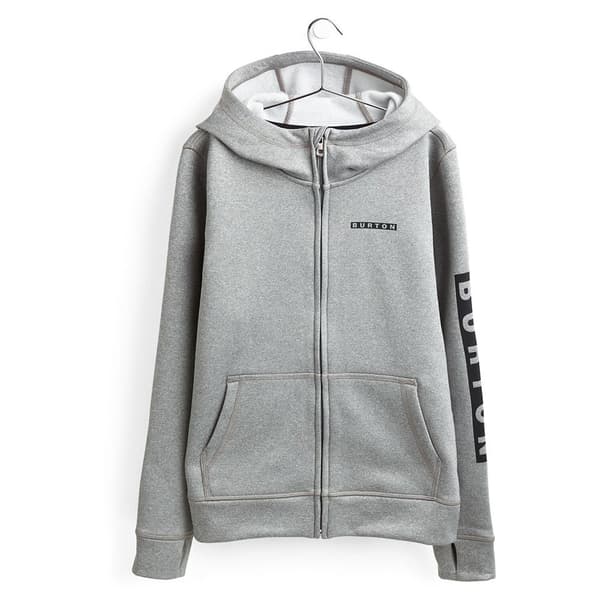 Burton Sweatshirt Med Full Dragkedja Oak Grå 10-12 Years Pojke