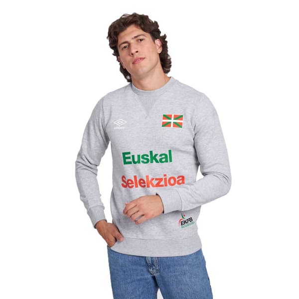Umbro Huppari Fleece Small Logo Harmaa 12 Years Poika