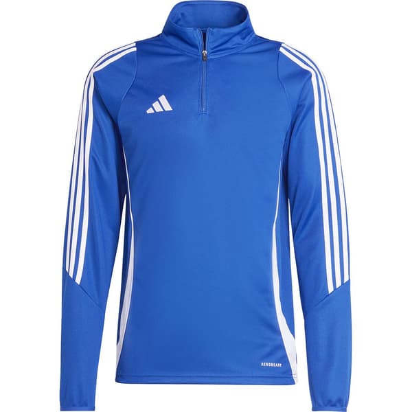 Adidas Halv Lynlås Sweatshirt Træning Tiro24 Blå 2XL / Regular Mand