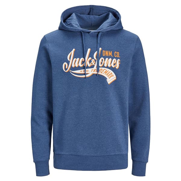 Jack & Jones Hættetrøje Logo 2 Plus Blå 4XL Mand