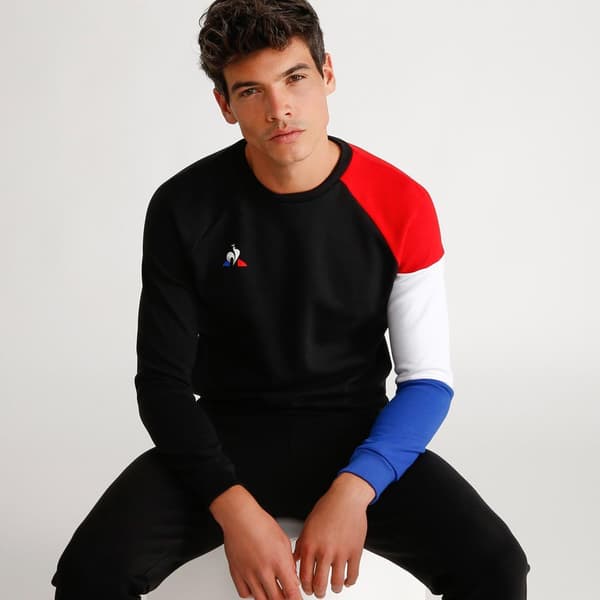Le Coq Sportif Sweatshirt Presentation Tri Nº1 Sort 4XL Mand