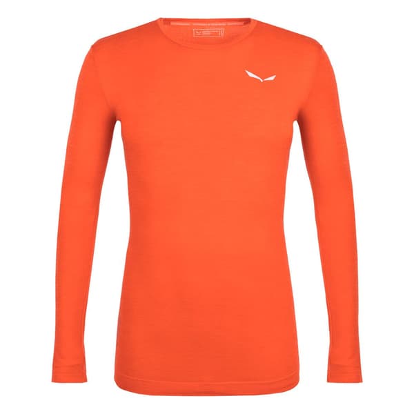 Salewa Langærmet T-shirt Zebru Fresh Amr Orange L Mand