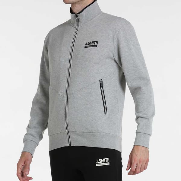 John Smith Sweatshirt Med Full Dragkedja Erren Grå L Man
