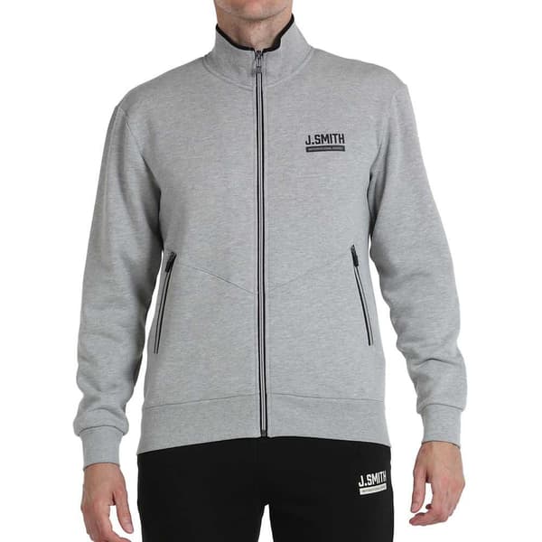 John Smith Sweatshirt Med Full Dragkedja Erren Grå L Man