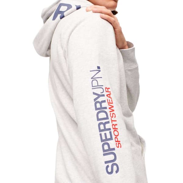 Superdry Sweatshirt Med Full Dragkedja Sportswear Logo Loose Grå 3XL Man