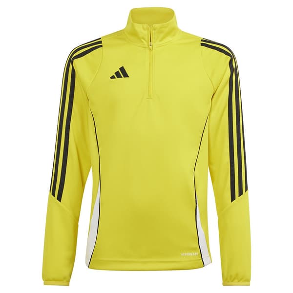 Adidas Tröja Med Halv Dragkedja Tiro24 Gul 11-12 Years Pojke