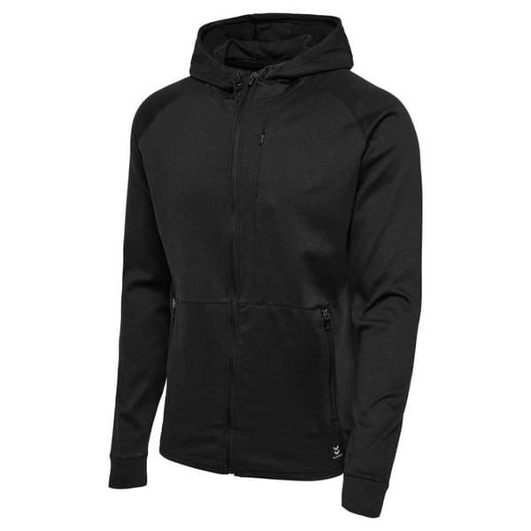Hummel Sweatshirt Med Fuld Lynlås Interval Sort M Mand
