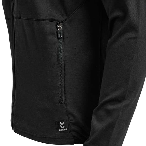 Hummel Sweatshirt Med Fuld Lynlås Interval Sort M Mand