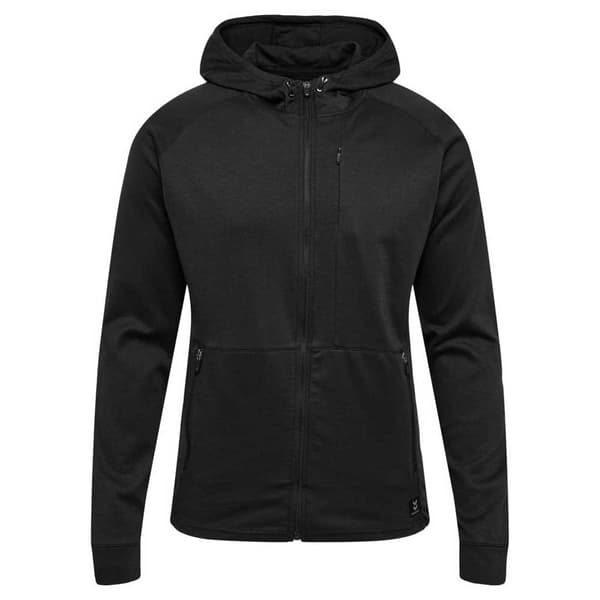 Hummel Sweatshirt Med Fuld Lynlås Interval Sort M Mand