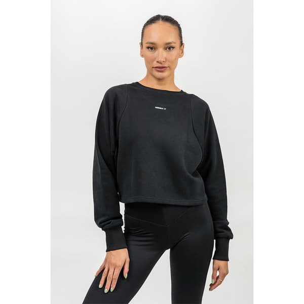 Nebbia Huppari Crop Crew Neck Gym Spirit S Nainen