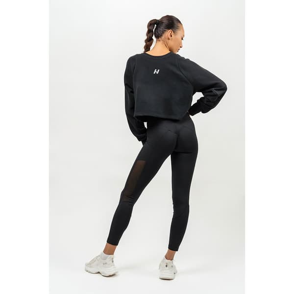Nebbia Huppari Crop Crew Neck Gym Spirit S Nainen
